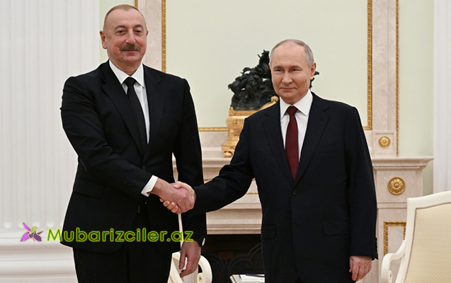 Əliyev-Putin görüşü başladı