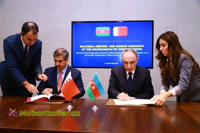 Kamran Əliyev həmkarı ilə Memorandum imzaladı