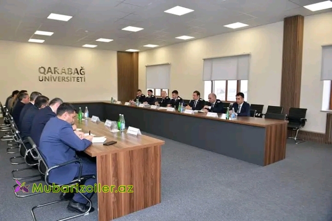 Baş Prokurorluq Qarabağ Universitetinin tələbələri ilə görüş keçirib