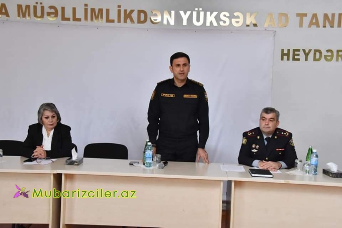 Sabirabad Polisi məktəblilərin qonağı olub