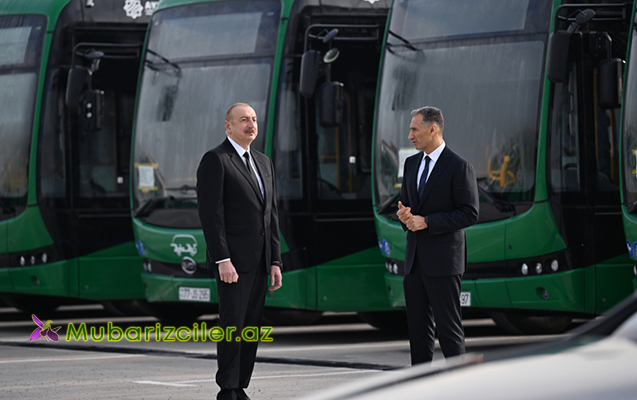 İlham Əliyev Zığ Elektrik Avtobus Parkında