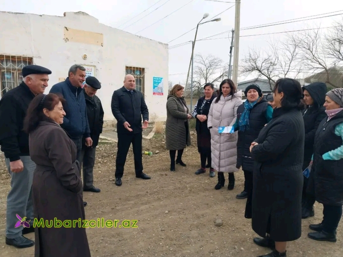 Goranboy rayonu  Veyisli bələdiyyəsi üzrə Yeni Azərbaycan Partiyasının (YAP) namizədlərinin seçicilərlə görüşü keçirilib