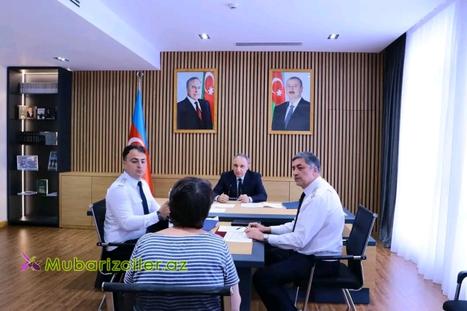 Baş prokuror paytaxtın Nəsimi rayonunda vətəndaşları qəbul edib