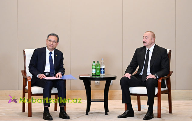İlham Əliyev Çində görüşlər keçirdi