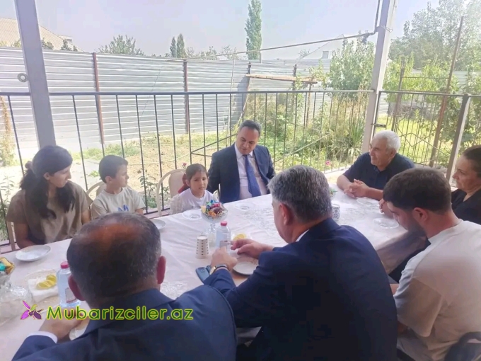 İcra Başçısı şəhid övladını ziyarət edib