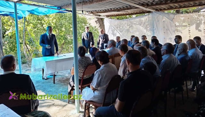 Goranboyun Gürzallar kəndində səyyar qəbul keçirilib