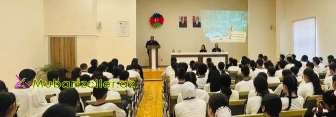 Yevlaxda Polisin təşkilatçılığı ilə narkomaniya əleyhinə maarifləndirmə tədbiri keçirilib