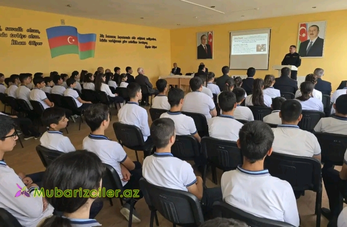 Hacıqabulda Polis  “Narkomaniyaya yox deyək!” mövzusunda maarifləndirmə tədbiri keçirib
