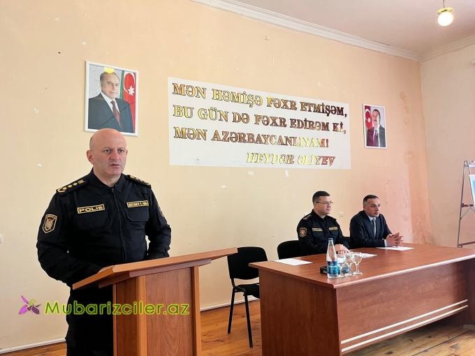 Qubada Polis "Narkomaniya ümumbəşəri bəladır!" adlı tədbir keçirdib