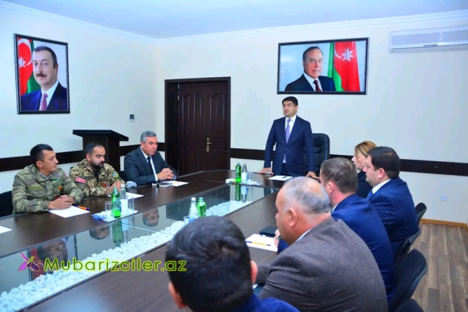 Ağstafada "Vətən müharibəsi Qəhrərmanları ilə bir gün" mövzusunda görüş keçirilib