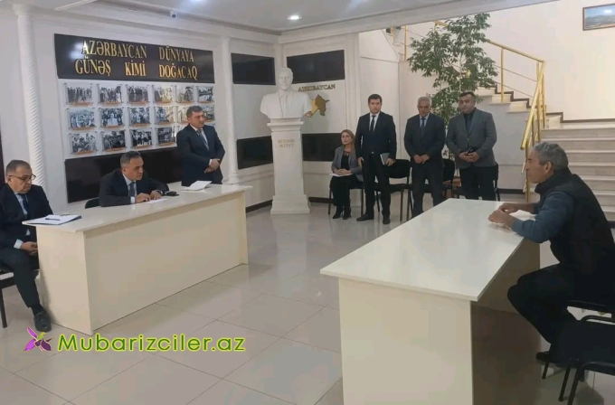 Goranboy rayon İcra Hakimiyyətində vətəndaşların müraciətləri dinlənildi