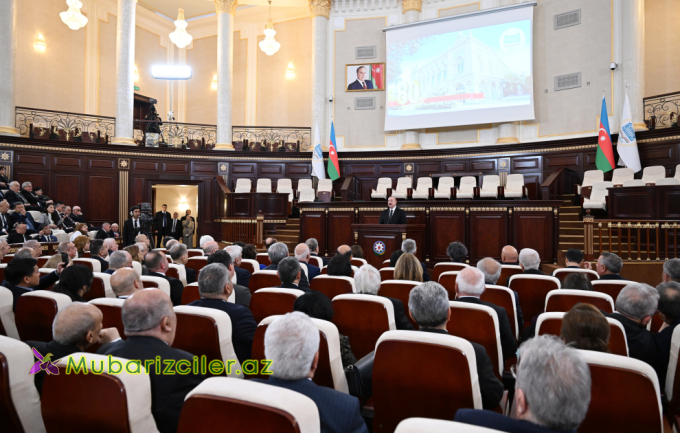 Milli Elmlər Akademiyasının 80 illik yubileyinə həsr olunmuş yığıncaq keçirilib