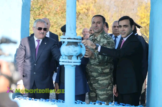 Tərtərdə texniki su xəttinin açılış mərasimi keçirilib