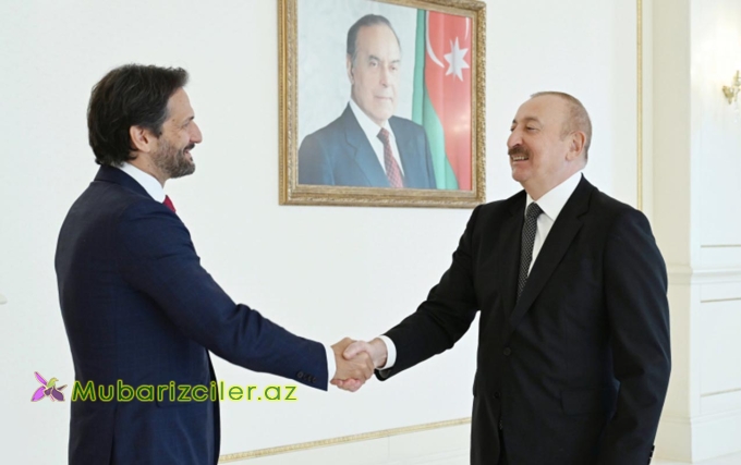 İlham Əliyev Slovakiya müdafiə nazirini qəbul etdi