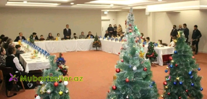 Goranboyda 31 dekabr-Dünya Azərbaycanlılarının Həmrəylik Günü və Yeni ilin gəlişi ilə bağlı, şəhidlərimizin azyaşlı övladları ilə görüş keçirildi