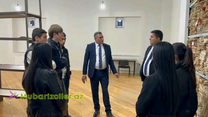 Ağstafa Rayon Dövlət Arxivinə gənc könüllülərin ekskursiyası təşkil edilib