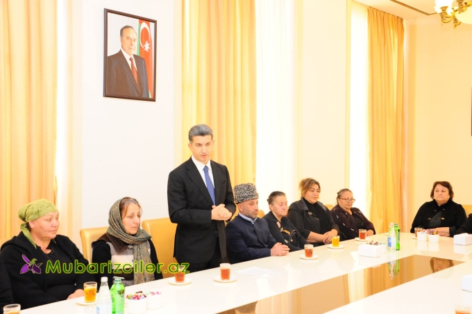 Göygöldə Şəhid ailələri ilə görüşlər davam edir