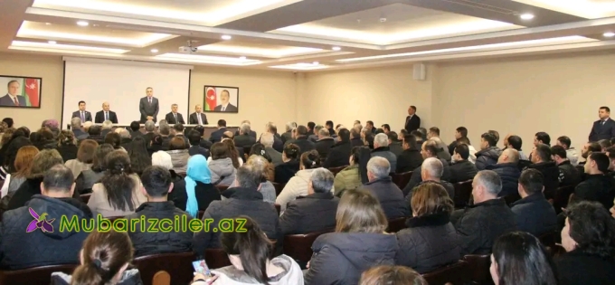 Məhərrəm Quliyev Goranboy şəhər sakinlərinin müraciətlərini dinlədi