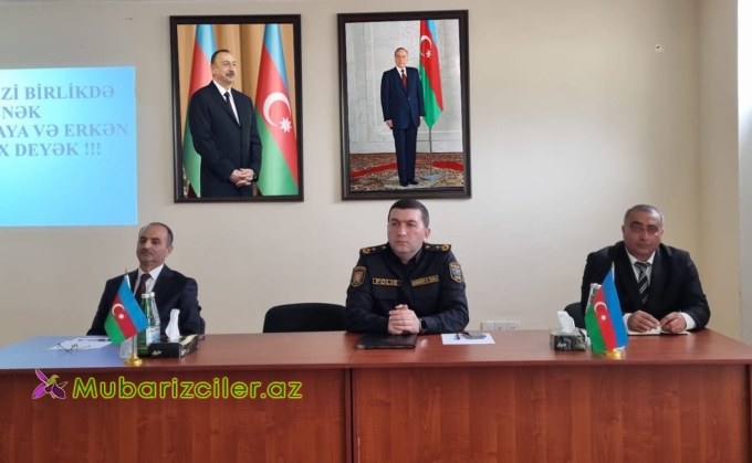 Tərtərdə Polis narkomaniyanın fəsadlarından bəhs edən maarifləndirmə tədbiri keçirdib
