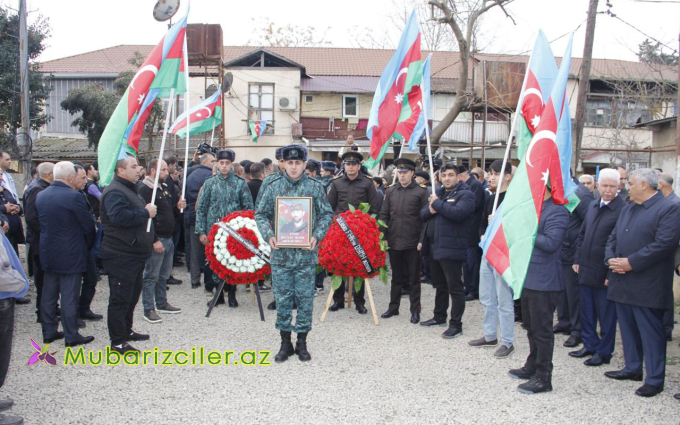Cəlilabadda şəhid Quliyev Mahir Abuzər oğlu ilə vida mərasimi keçirildi