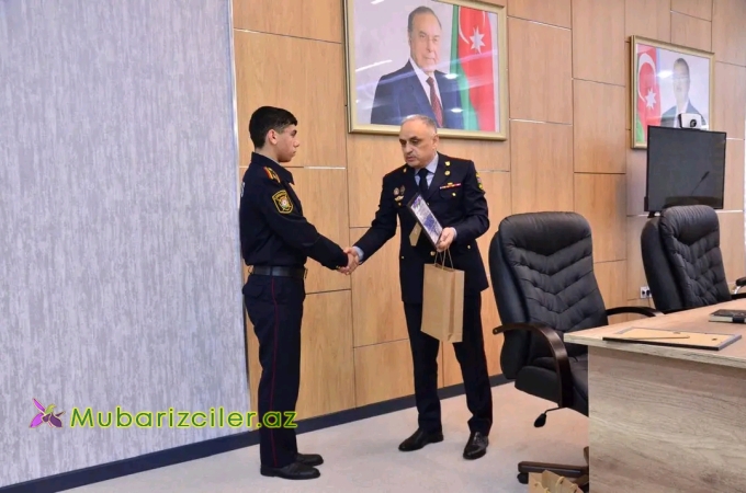 Kürdəmirdə gələcəyin polis zabitləri ilə görüş keçirilib