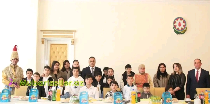 Goranboyda Novruz bayramı ərəfəsində şəhidlərimizin azyaşlı övladları ilə görüş keçirildi