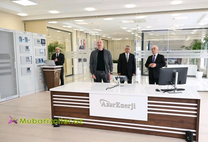 İlham Əliyev “Abşeron” Batareya Enerji Saxlanc Mərkəzinin açılışında iştirak edib