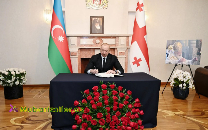 Prezident Gürcüstan səfirliyinə gedib başsağlığı verdi