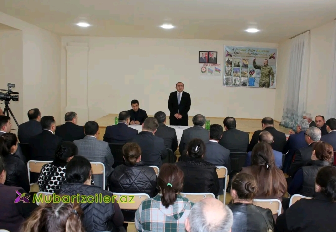 Orxan Abbasov Bayan kənd sakinləri ilə görüşüb