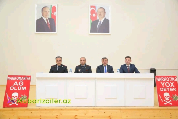 Goranboy məktəbində zərərli vərdişlərə qarşı maarifləndirici görüş keçirilib