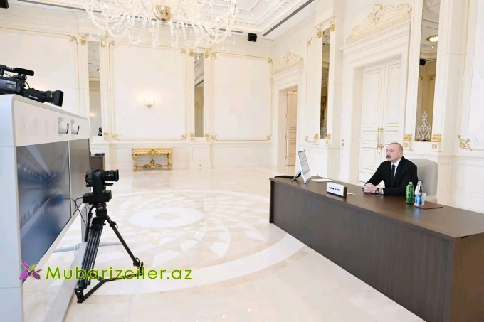 İlham Əliyev “Avropa Siyasi Birliyi”nin 8-ci Zirvə toplantısında videobağlantı formatında çıxış edib