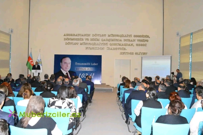 Naftalanda “Ulu Öndər Heydər Əliyevin irsi milli sərvətimizdir” mövzusunda tədbir keçirilib