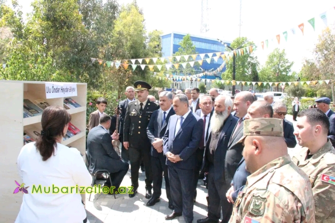 Goranboyda Heydər Əliyevin 103-cü ildönümü ilə bağlı kitab festivalı keçirildi