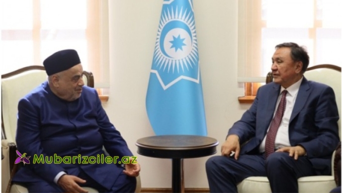 Şeyxülislam Türk Dövlətləri Təşkilatının Baş katibi ilə görüşüb