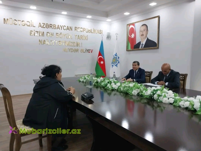 Bədəl Bədəlov Goranboyda qəbul keçirdib