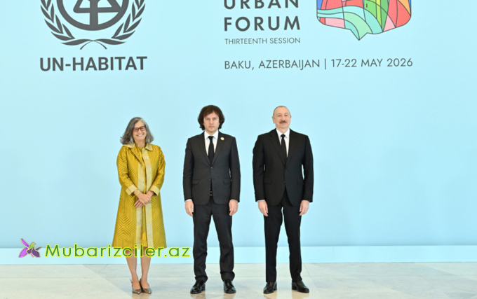 Prezident WUF13-ün açılış mərasimində