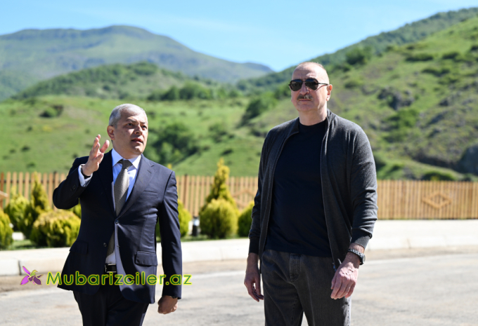 Prezident Şuşa rayonunun Böyük Qaladərəsi kəndində olub