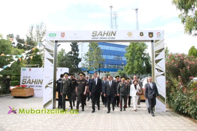 Goranboyda XXIX “Şahin” Hərbi-İdman oyununun final mərhələsi təntənəli şəkildə açılış mərasimi keçirilib