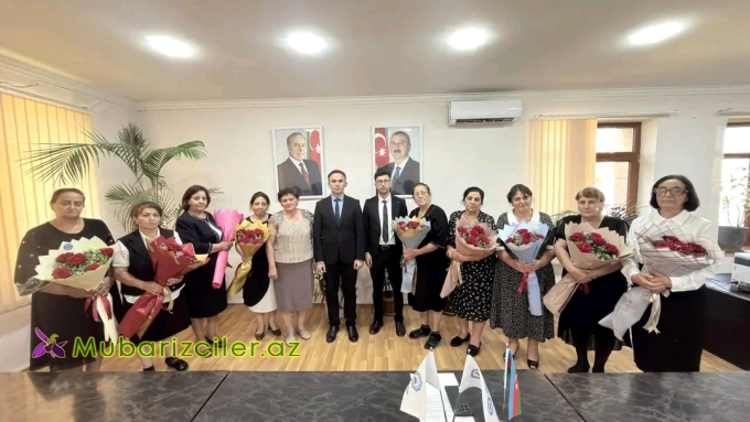 Goranboyda Təhsil sahəsində çalışan yubilyar həmkar üzvləri ilə görüş keçirilib