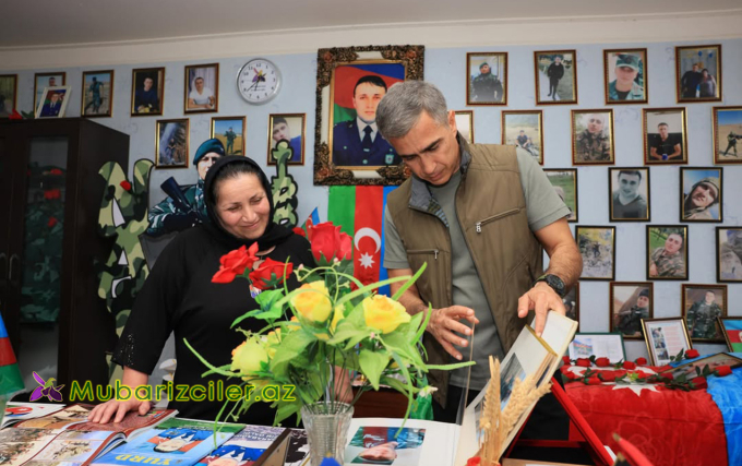Anar Ələkbərov Oğuzda şəhid ailəsinin qonağı oldu