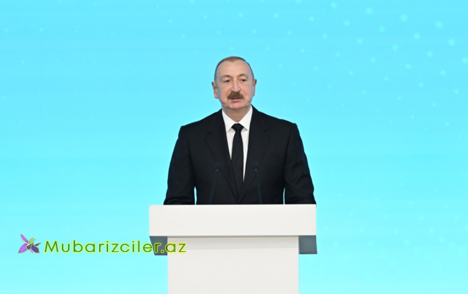Prezident konfrans iştirakçılarına müraciət etdi