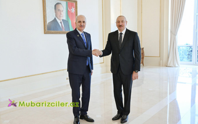 Prezident Numan Kurtulmuşu qəbul etdi