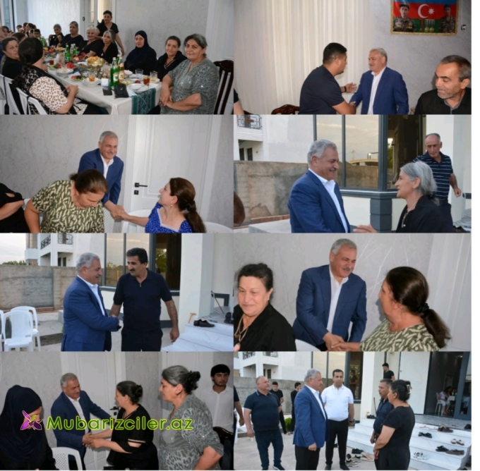 Müstəqim Məmmədov şəhid ailələri ilə görüşüb