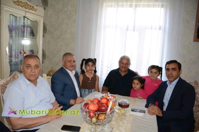 Tərtərdə şəhid ailəsi ziyarət edilib