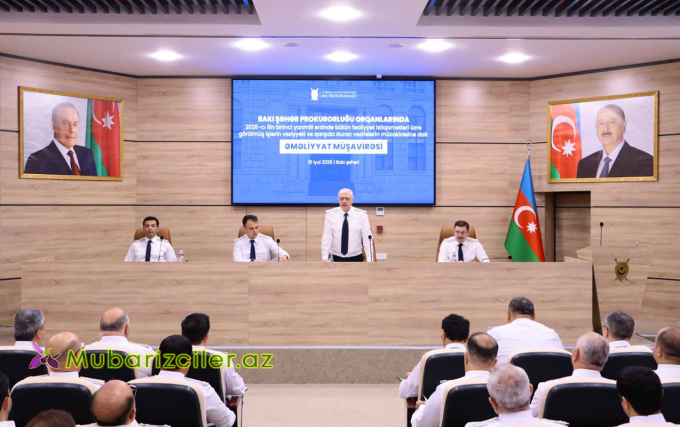 Bakı Şəhər Prokurorluğunda müşavirə keçirildi