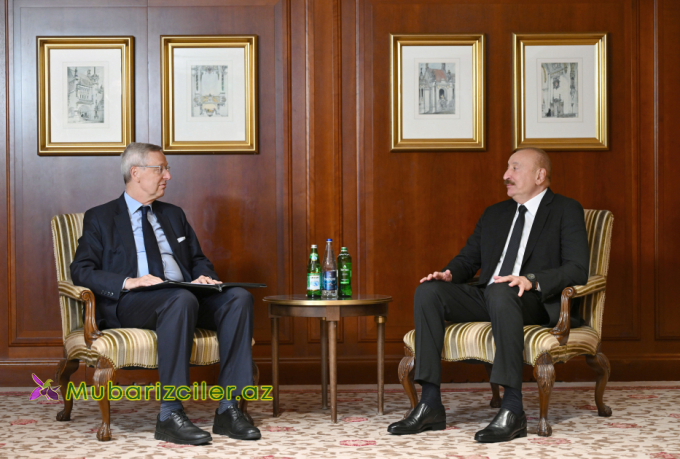 İlham Əliyev Berlində mühüm görüşdə