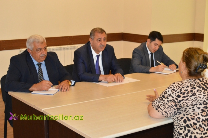 Naftalan şəhər İcra Hakimiyyətində vətəndaş qəbulu keçirilib