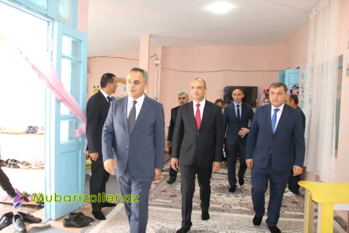 Goranboyda icra başçısı körpələr evi-uşaq bağçasında oldu