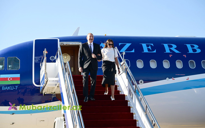 Prezident Qırğız Respublikasına dövlət səfərinə gedib