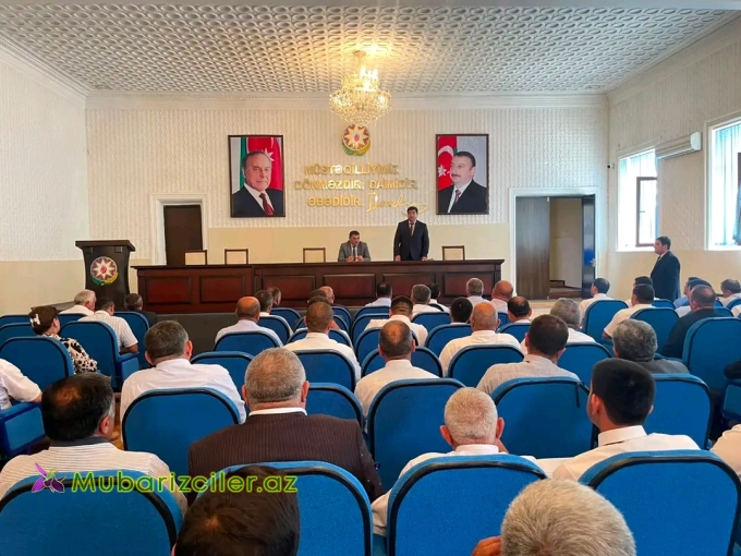 Goranboyda “Əhalinin mülkiyyət hüquqlarının təmin edilməsi sahəsində tədbirlərin səmərəliliyinin artırılması” mövzusunda maarifləndirici tədbir keçirilib